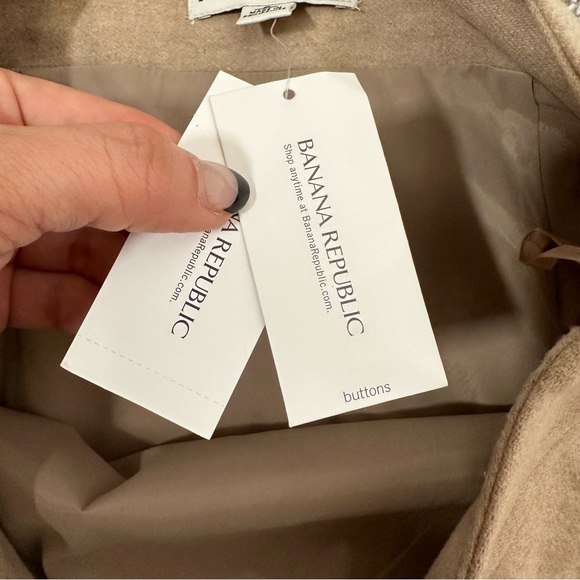 NWT Banana Republic Tan Wool Cashmere Mini Skirt - Picture 4 of 6